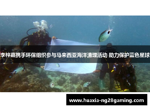 李梓嘉携手环保组织参与马来西亚海洋清理活动 助力保护蓝色星球